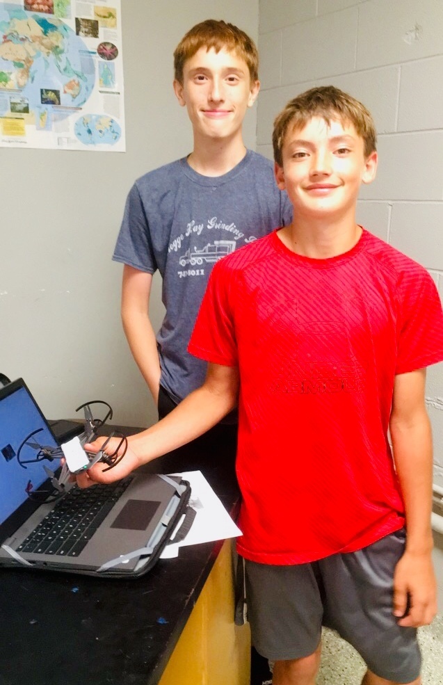 The LEAPES STEAM Camp students leaned about the  many uses of drones in today's world, and  were able to apply their coding skills to drones today as they challenged themselves to complete a set of simple tasks.  By the end of the week students will be able to code their drones flight pattern to complete an obstacle course.